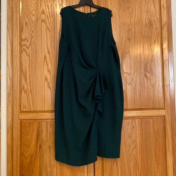 Lane Bryant | Dresses | Sz 24 Dark Green Sleeveless Midi Dress Nwt Lane  Bryant Career Holiday Dress | Poshmark